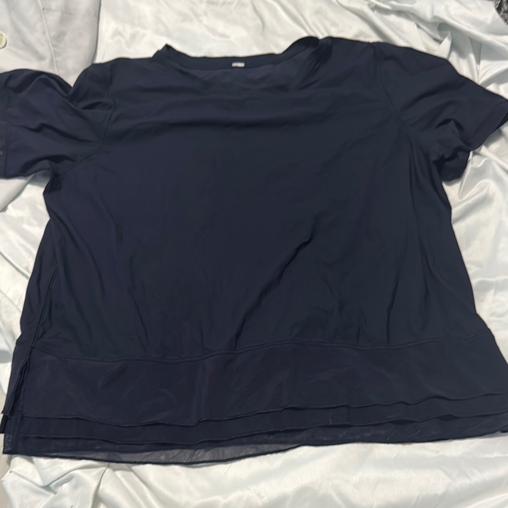 Lululemon Athletica Black Boxy Oversized Short Sleeve Tee